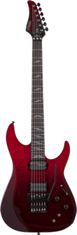 SCHECTER E-Gitarre, Reaper 6 FR S Elite, Blood Burst