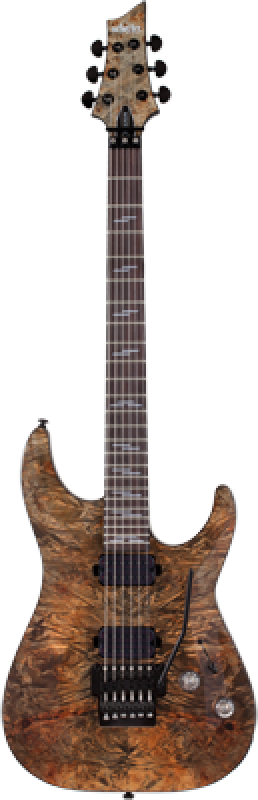SCHECTER E-Gitarre, Omen Elite 6 FR, Charcoal