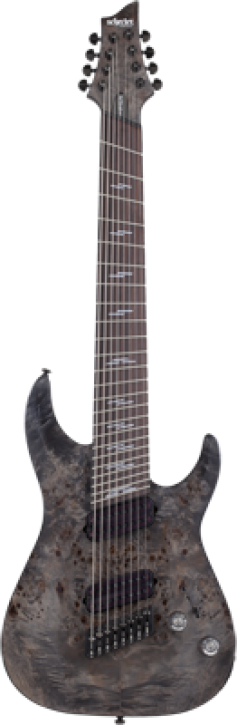 SCHECTER E-Gitarre, Omen Elite 8, MultiScale, Charcoal
