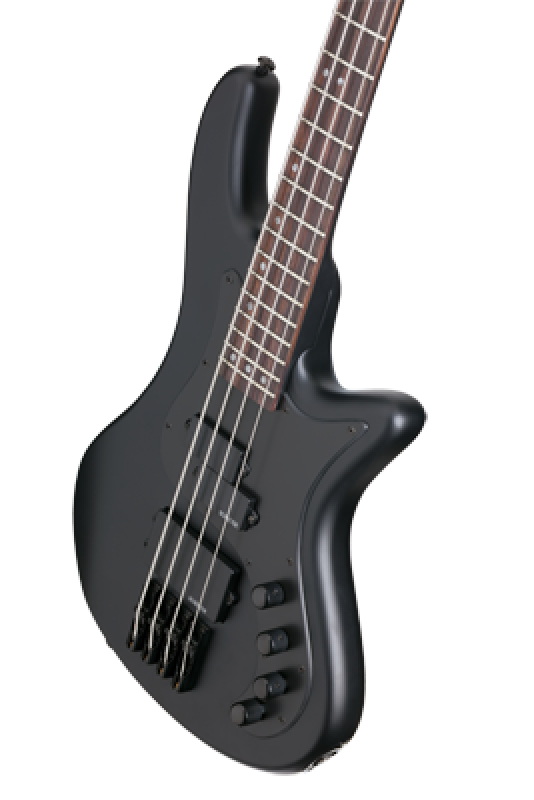 SCHECTER Bassgitarre, Stiletto Stealth-4, Satin Black