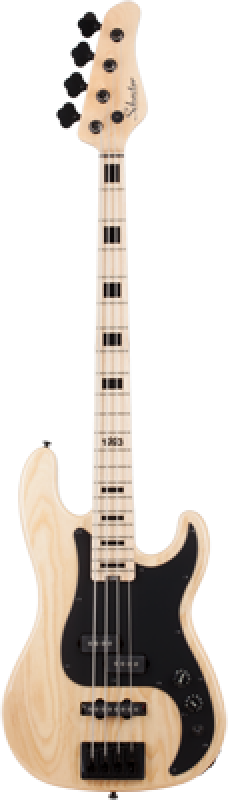 SCHECTER Bassgitarre, Signature Justin Beck V Ani, Gloss Natural