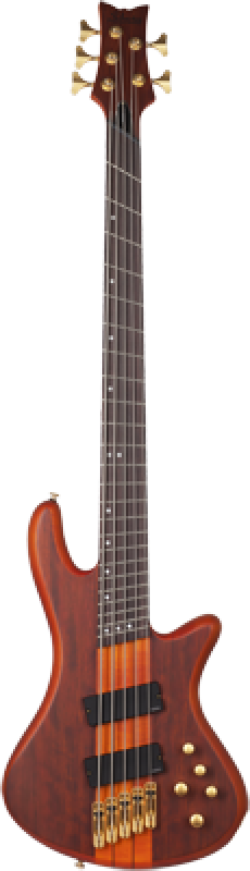 SCHECTER Bassgitarre, Stiletto Studio-5 FF, Honey Satin