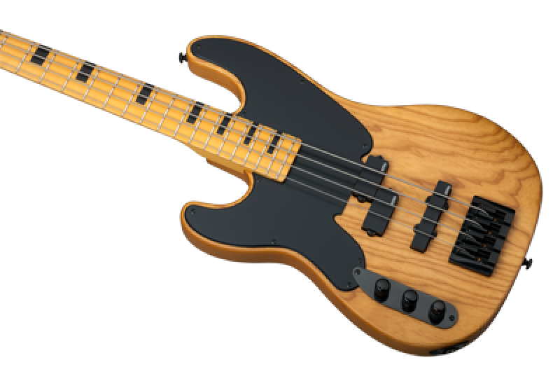 SCHECTER Bassgitarre, Model-T Session, Aged Natural Satin, Linkshänder