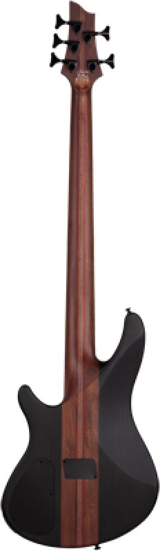 SCHECTER Bassgitarre, Charles Berthoud CB-5, See-Thru Black Satin