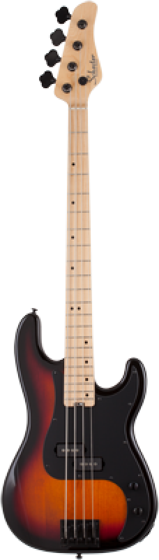 SCHECTER Bassgitarre, P-4, 3-Tone Sunburst