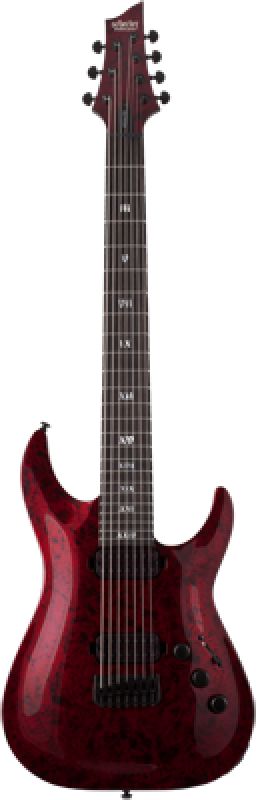 SCHECTER E-Gitarre, Apocalypse C-7, Red Reign