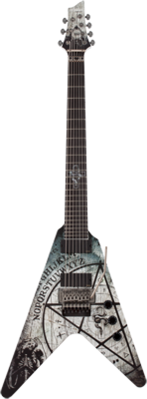 SCHECTER E-Gitarre, Signature Randy Weitzel V-7 FR, Ouija