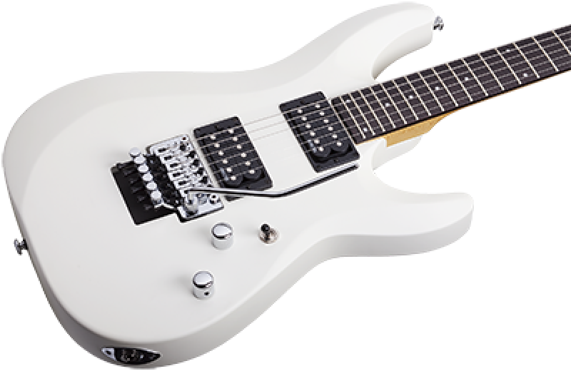 SCHECTER E-Gitarre, C-6 Deluxe FR, Satin White