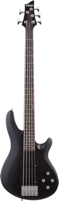 SCHECTER Bassgitarre, C-5 Deluxe, Satin Black