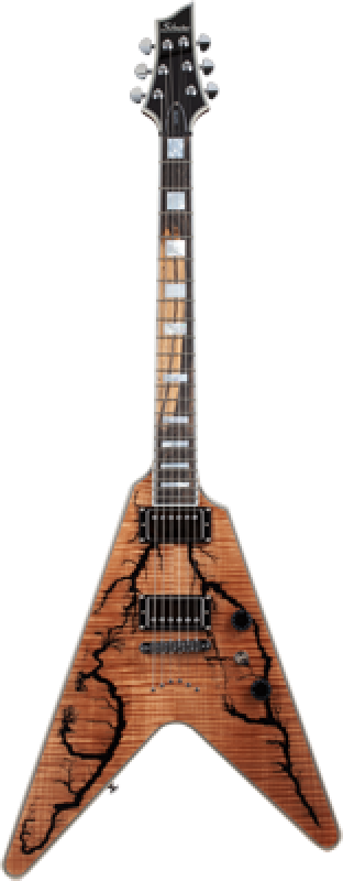 SCHECTER E-Gitarre, V-1 Electro Resin, Gloss Natural
