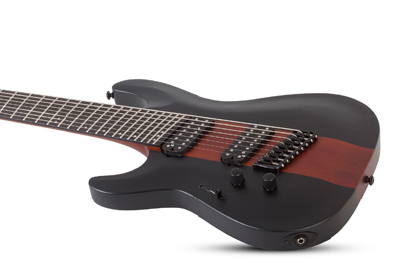 SCHECTER E-Gitarre, Signature, C-8 Rob Scallon, Dark Roast, Linkshände