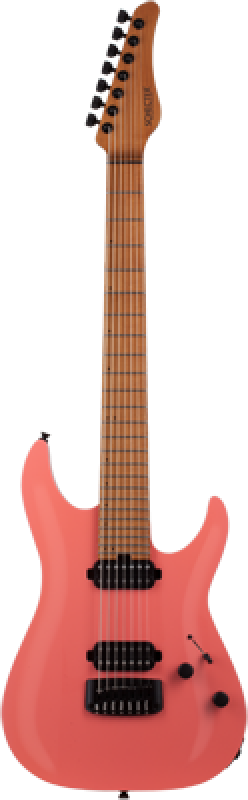SCHECTER E-Gitarre, USA Custom Shop Aaron Marshall AM-7, Sugar Coral