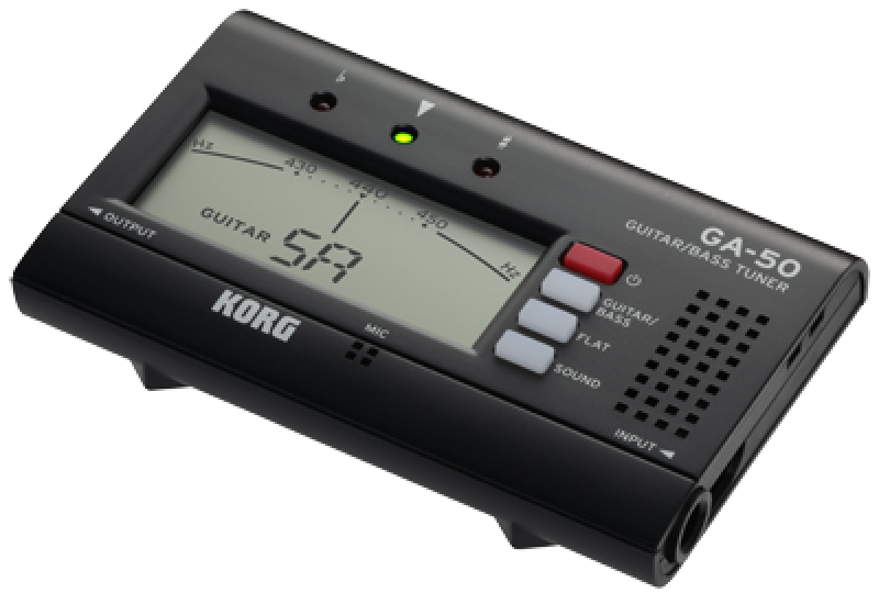 KORG Stimmgerät, Gitarre/Bass, GA-50, schwarz