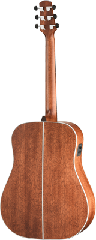 WALDEN Westerngitarre, Dreadnought, vollmassiv, Satinlack, EQ, Tasche