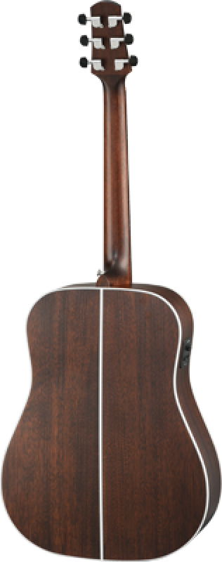 WALDEN Westerngitarre, Dreadnought, vollmassiv, Satinlack, EQ, Tasche