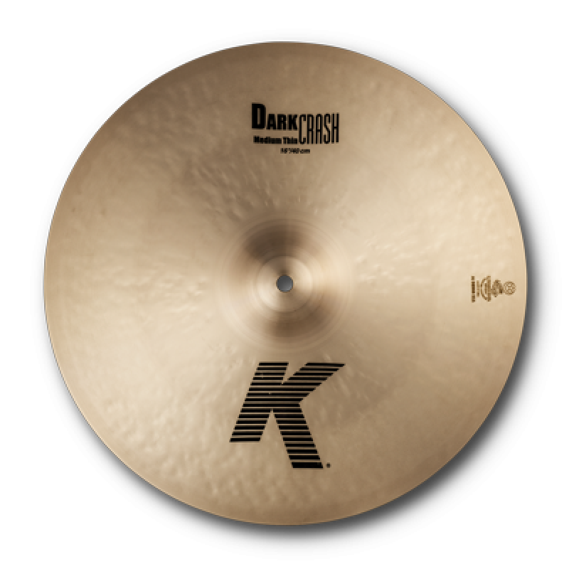 ZILDJIAN Crash, K Zildjian, 16", Dark Medium Thin Crash, traditional