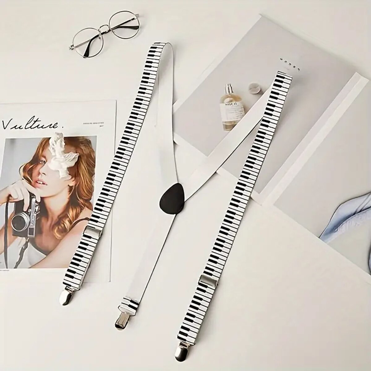 ROCK-HUS Hosenträger Klaviatur