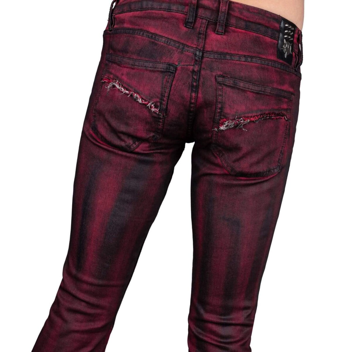 WORNSTAR Herren All Access Collection Hellraiser Coated Jeans - Crimson 34