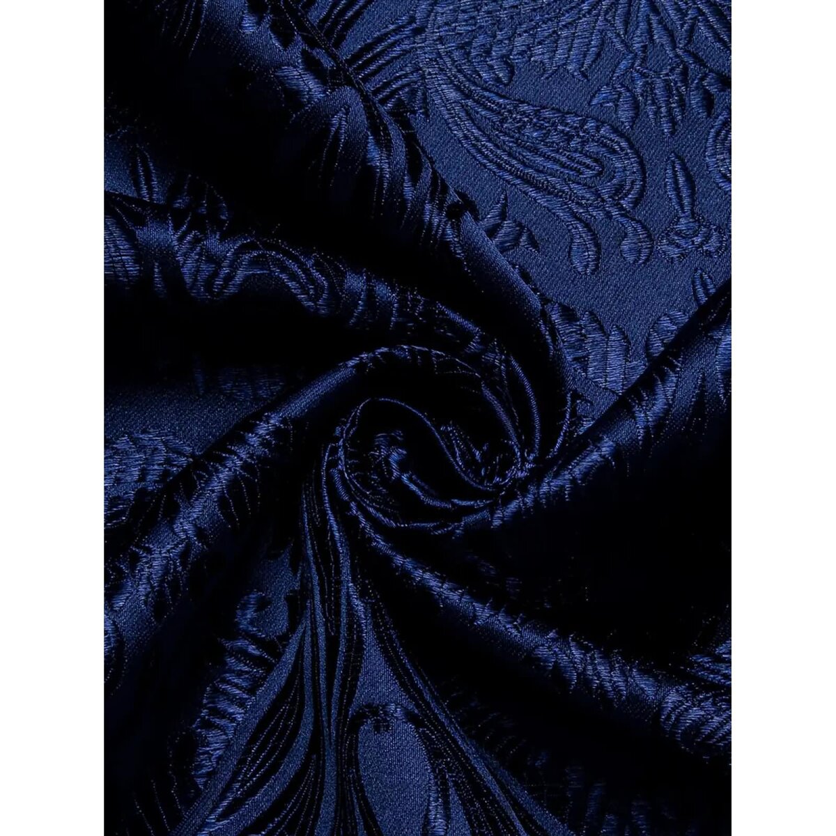 ROCK-HUS Hemd Schwarz-Blau Brokat-Art