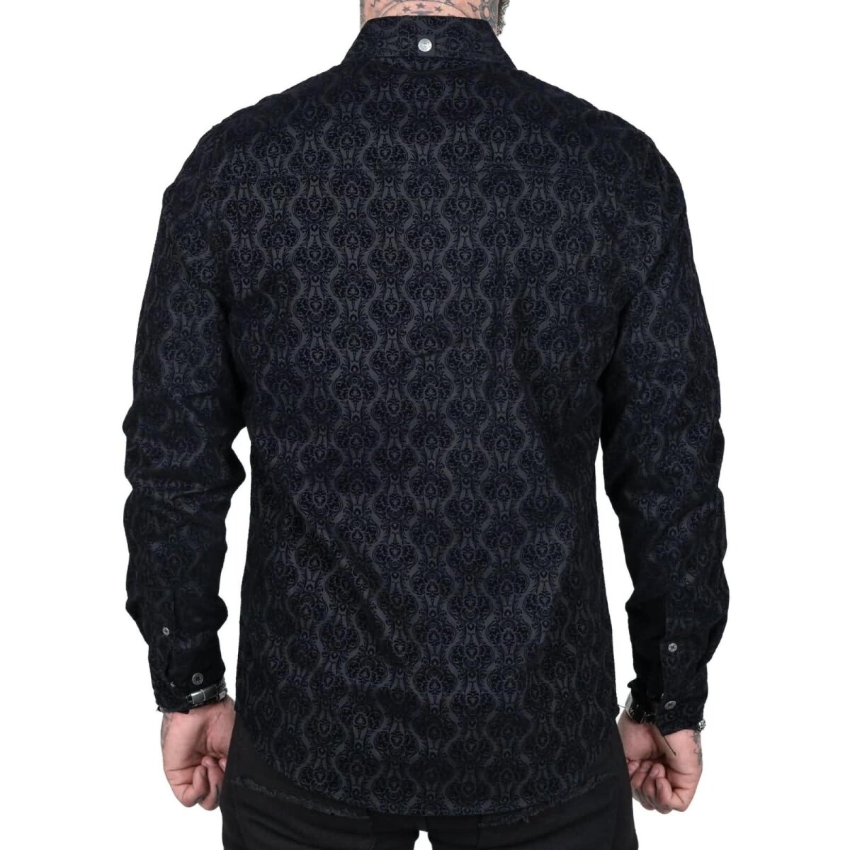 WORNSTAR Rocknrolla Collection Amaryllis Shirt - Black Hemd schwarz XL