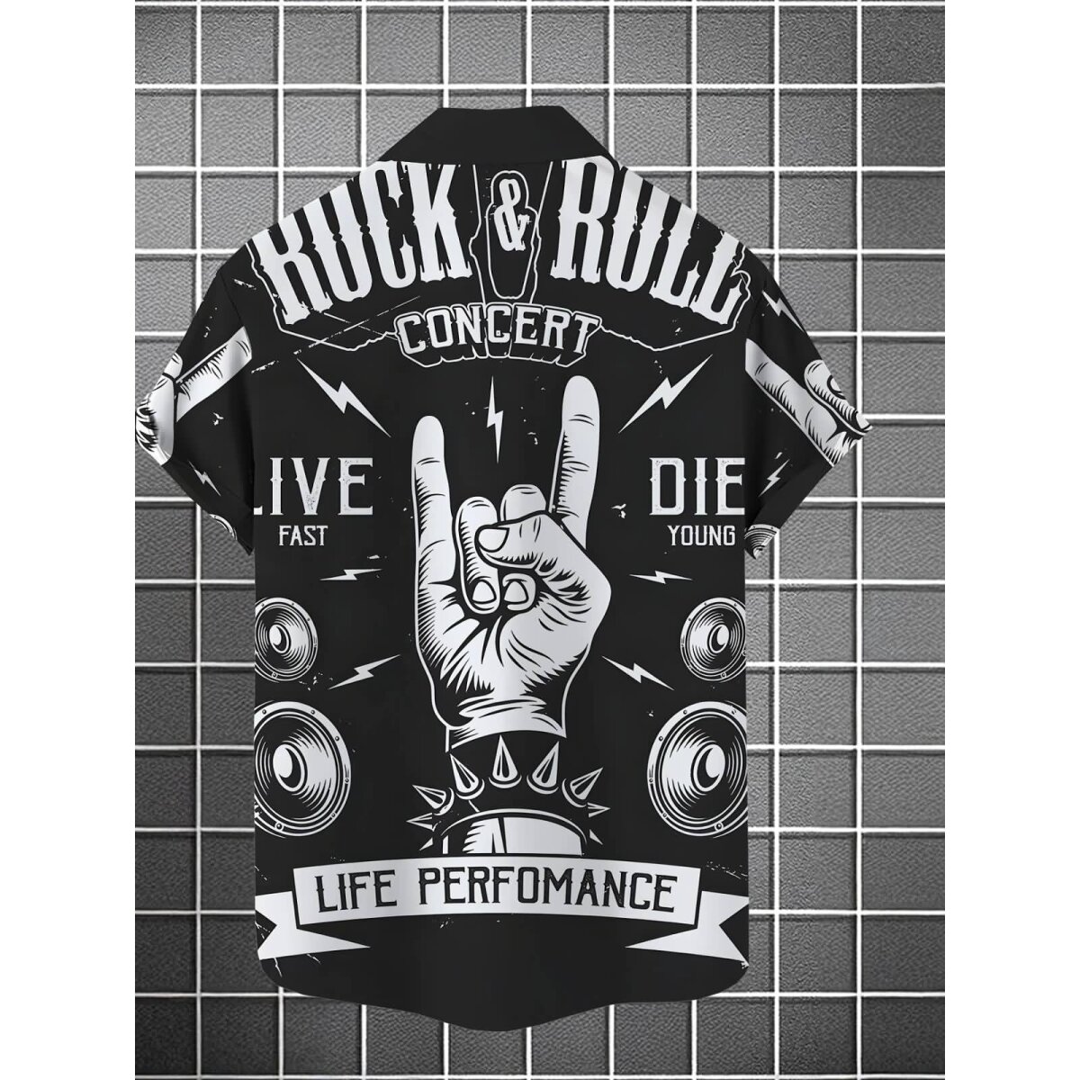 ROCK-HUS Hawai Hemd Rock Concert Life Performance