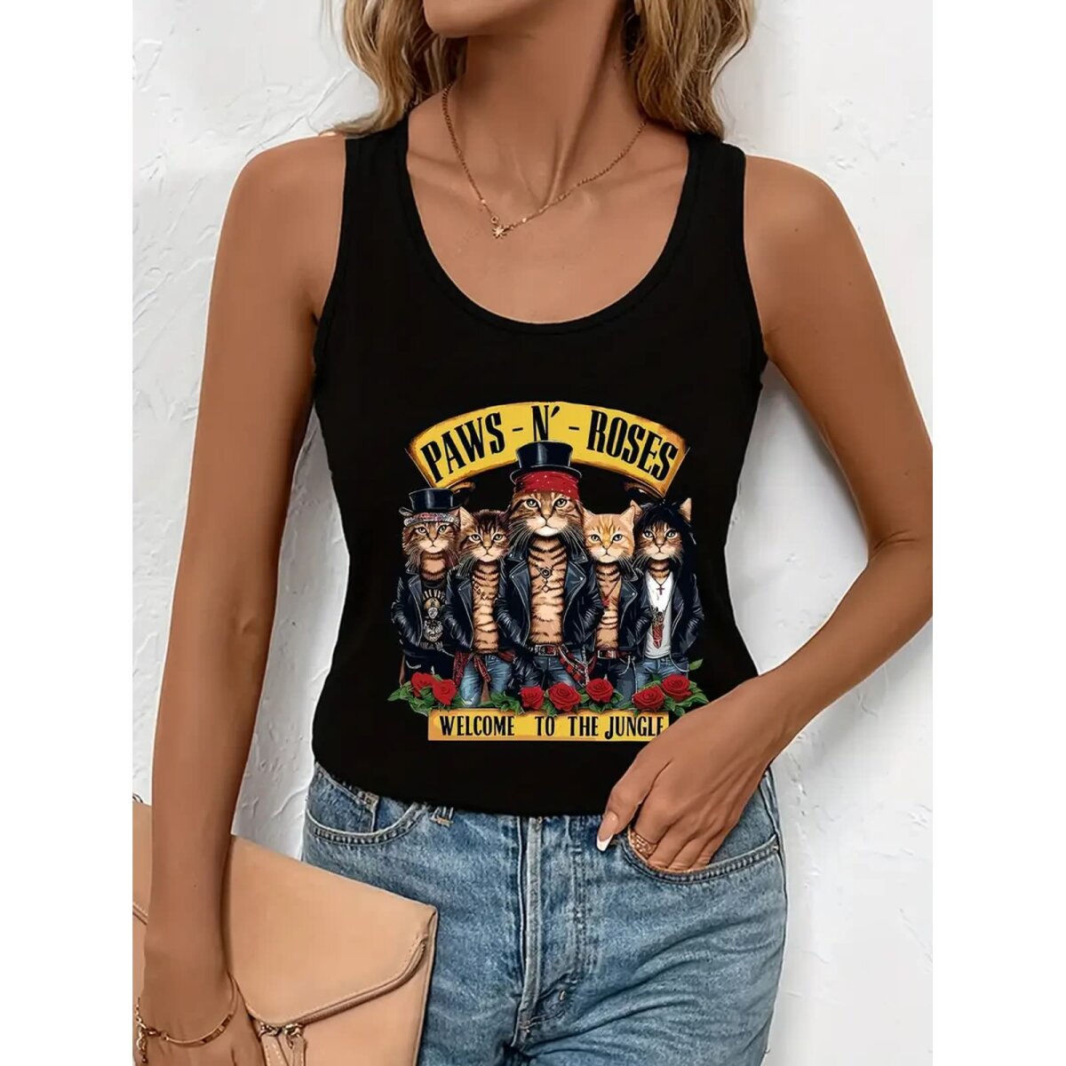 ROCK-HUS TankTop "Paws´n Roses"