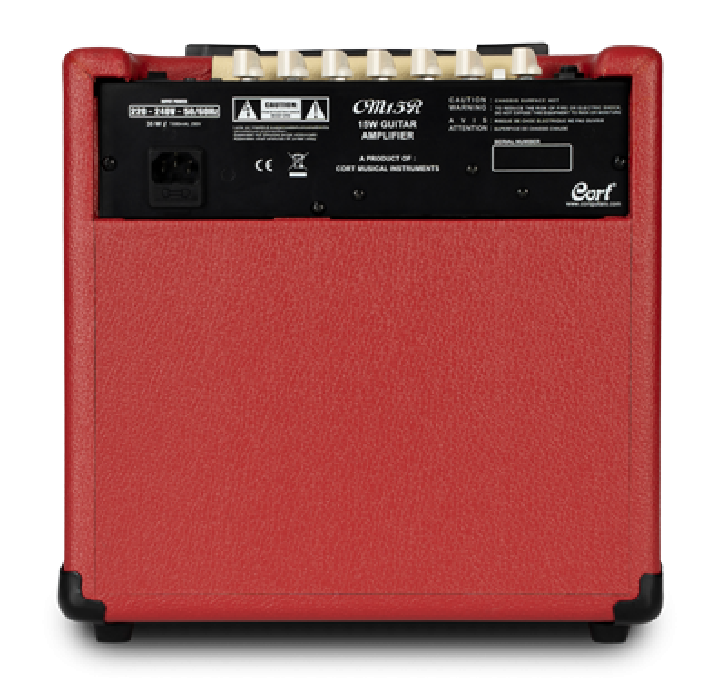 CORT E-Gitarrencombo, CM15R, Dark Red, 15 Watt
