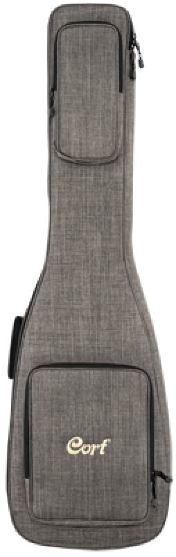 CORT Bassgitarre, Elrick NSJ4, Schwarz, Softcase