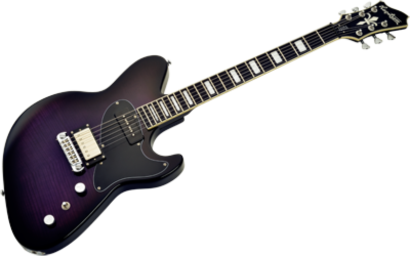 HAGSTROM E-Gitarre, Adina, Purple Burst
