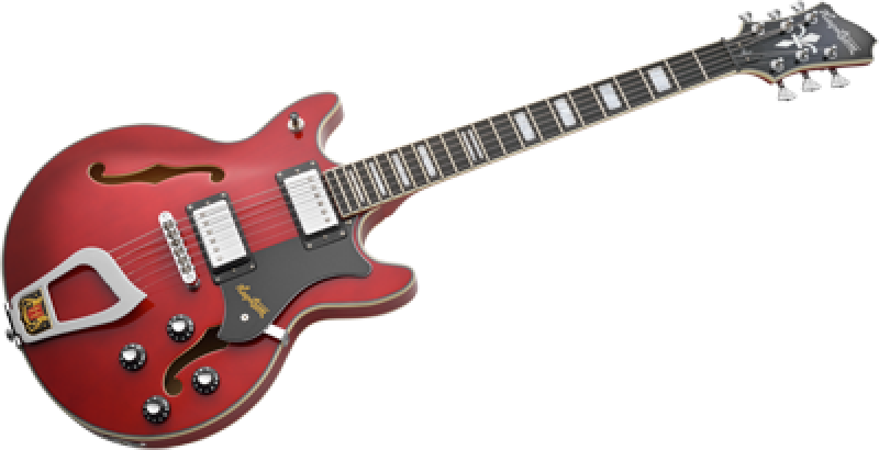 HAGSTROM E-Gitarre, Alvar, Wild Cherry Transparent