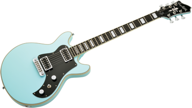 HAGSTROM E-Gitarre, Megin, Aged Sky Blue
