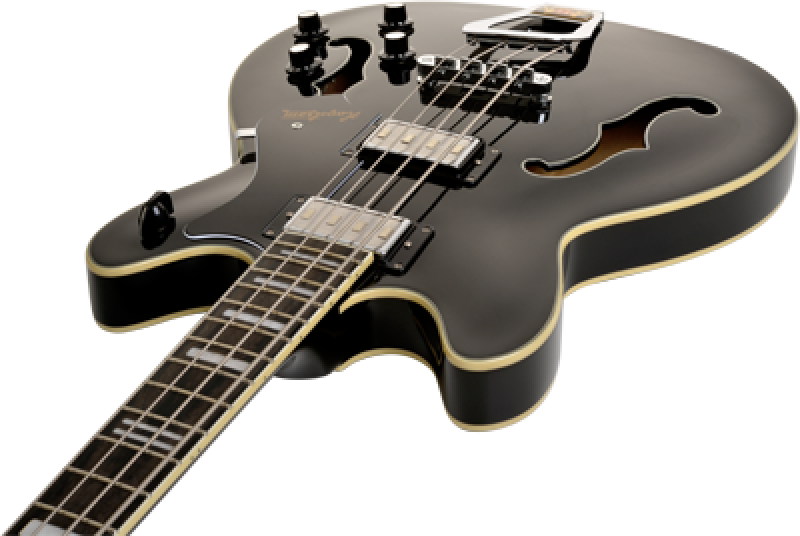 HAGSTROM Bassgitarre, Viking, Black Gloss
