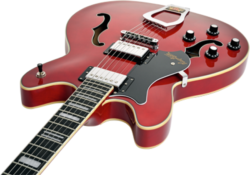 HAGSTROM E-Gitarre, Viking, Transparent Cherry, Linkshänder