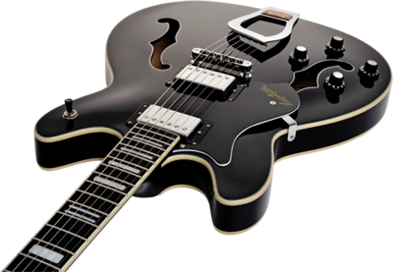 HAGSTROM E-Gitarre, Viking, Black, Linkshänder
