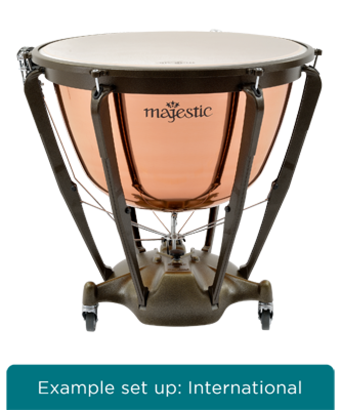 MAJESTIC Pauke, Symphonic Grand Series, 32", Kupfer, poliert, tiefgez.