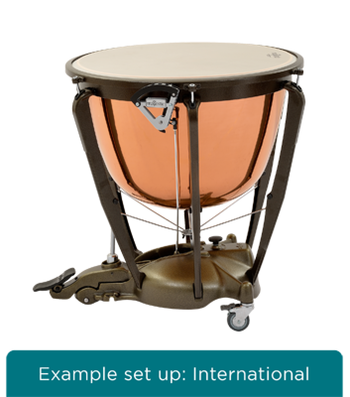 MAJESTIC Pauke, Symphonic Grand Series, 32", Kupfer, poliert, tiefgez.