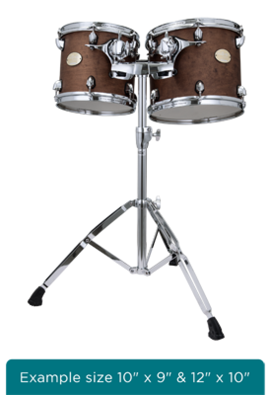 MAJESTIC Konzert Tom, Prophonic Series, 8" x 8", Doppelfell, Dark Coff