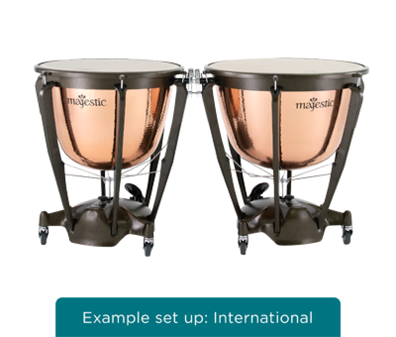 MAJESTIC Pauke, Symphonic Series, 26", Kupfer, gehämmert, tiefgezogen,