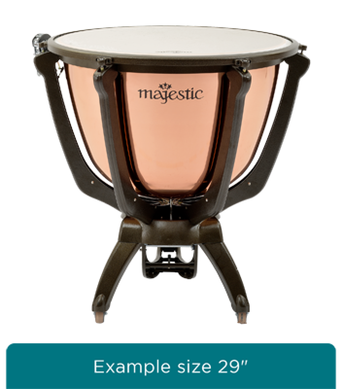 MAJESTIC Pauke, Prophonic Series, 32", Kupfer, poliert, tiefgezogen, i