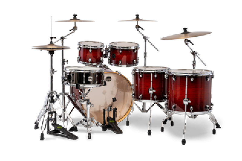 MAPEX Shellset, Armory, Stage+, mit Rosette, Red Onyx Burst #NR