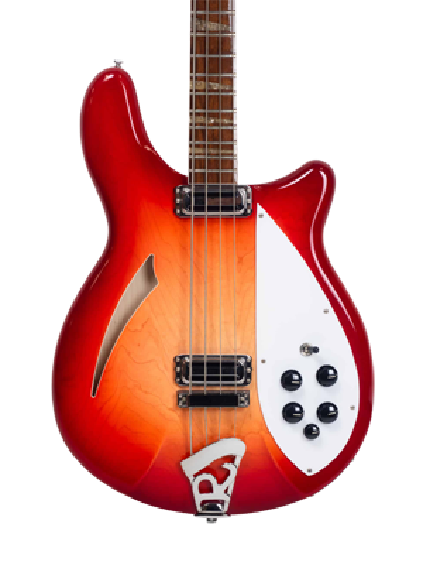 RICKENBACKER Bassgitarre, 4005V, Semi-Acoustic Body, stereo, Fireglo