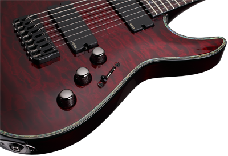 SCHECTER E-Gitarre, Hellraiser C-8, Black Cherry