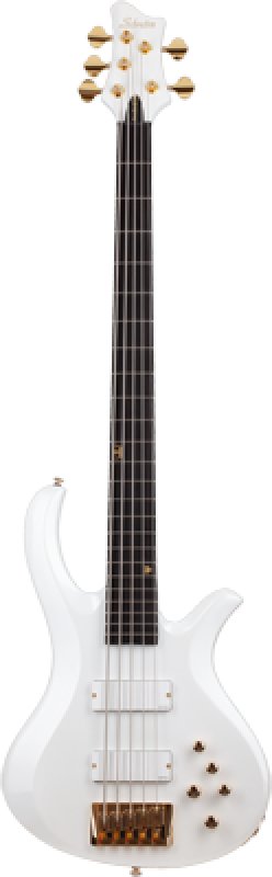 SCHECTER Bassgitarre, FreeZesicle-5, Metallic White