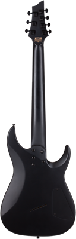 SCHECTER E-Gitarre, Damien 7, MultiScale, Satin Black, Linkshänder