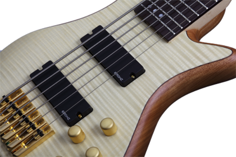 SCHECTER Bassgitarre, Stiletto Custom-6, Natural Satin