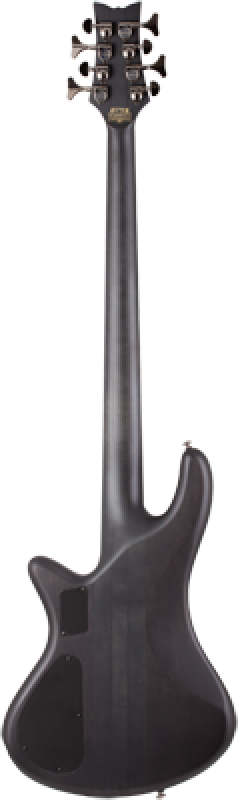 SCHECTER Bassgitarre, Stiletto Studio-8, See-Thru Black Satin