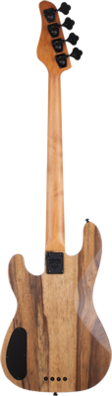 SCHECTER Bassgitarre, Model-T 4 Exotic, Black Limba