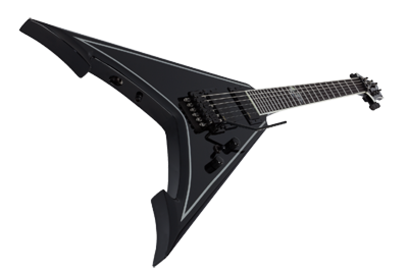 SCHECTER E-Gitarre, Signature Abbath RavenDark V FR, Gloss Black/Silve