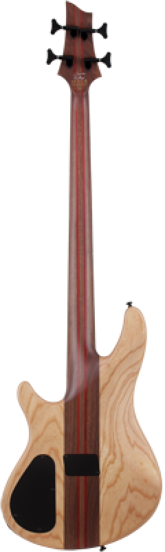 SCHECTER Bassgitarre, Charles Berthoud CB-4, See-Thru Black Satin