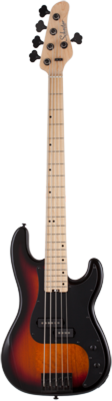 SCHECTER Bassgitarre, P-5, 3-Tone Sunburst